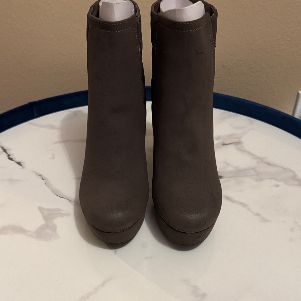 Madden Girl Quilted Brown Ankle Booties NWOT